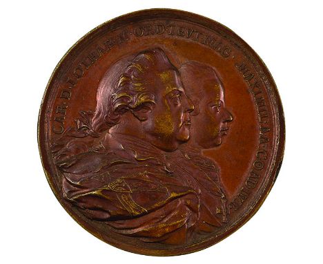 Insieme di due medaglie 1770 per l’elezione dell’Arciduca Massimiliano Francesco a coadiutore del “Deutschmeister” Carlo di L