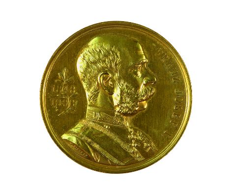 Insieme di quattro medaglie 1898 per il 50° anniversario di regno due medaglie in argento, incisore del conio “JOS. TAUTENHAY