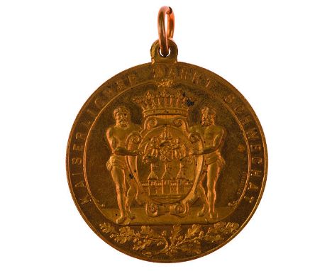 Insieme di tre medaglie 1898 per il 50° anniversario di regno medaglia premio della lotteria di beneficenza organizzata per l