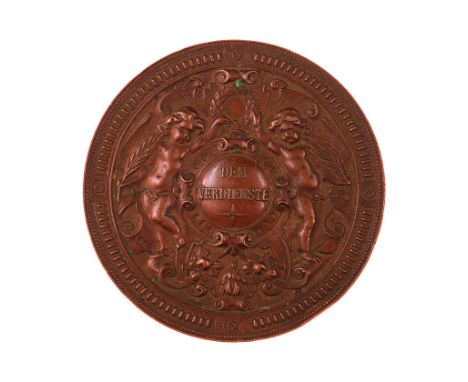 Insieme di sei medaglie quattro medaglie 1890 per l’Esposizione Generale Agricola e Forestale di Vienna, in bronzo e bronzo d