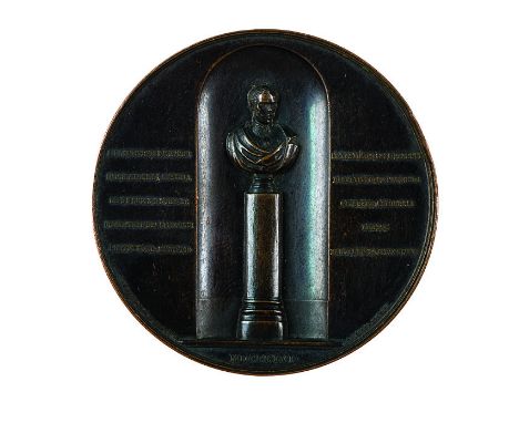 Insieme di due medaglie medaglia 1856 per il monumento in onore dell’Imperatore Francesco Giuseppe I eretto in Venezia per in