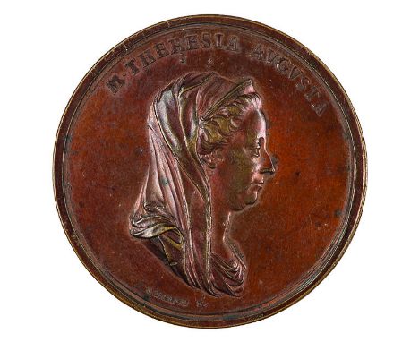 Medaglia 1778 per il miglioramento delle emissioni monetarie  di Milano bronzo, incisore del conio al diritto „KRAFFT“ (Johan