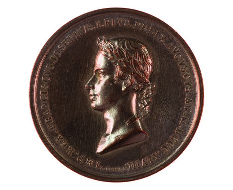 Insieme di tre medaglie relative ad Accademie Università „Karl Ferdinand“ Praga, medaglia 1848 per le celebrazioni del 500° a