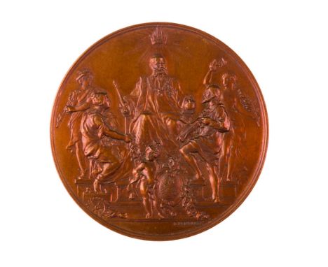 Insieme di cinque medaglie  tre medaglie 1888 per l’Esposizione di Arti e Mestieri organizzata a Vienna dal “Niederösterreich