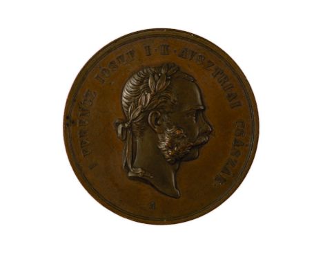 Insieme di tre medaglie per l’incoronazione d’Ungheria della coppia imperiale in data 8 giugno 1867 con l’effigie dell’Impera