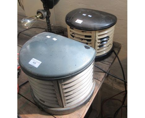 Pair of vintage EMI D-shaped fan heaters.(B.P. 21% + VAT) 