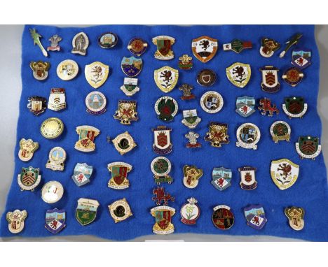 Collection of enamel and other badges to include Welsh bowling, Swansea, Milford Haven, Carmarthen, Tenby, WBA etc(B.P. 21% +