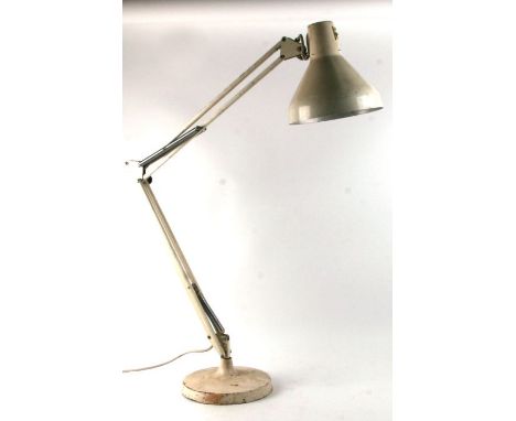 A large Herbert Terry Anglepoise lamp on circular cast base, model no. 1201.