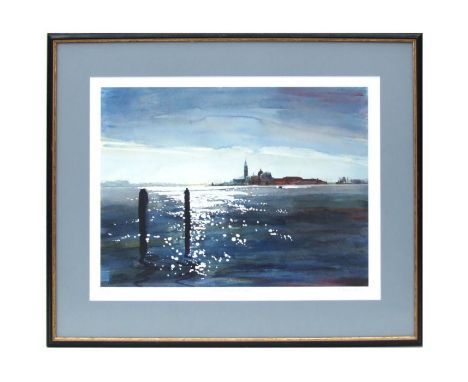After Kaminski - San Giorgio Maggiore - limited edition print, 94/195, signed in pencil to the margin, framed &amp; glazed, 4