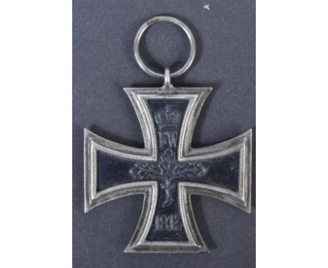 An original WWI First World War Imperial German / Prussian Army Iron Cross medal. A 2nd Class example of x2 part construction