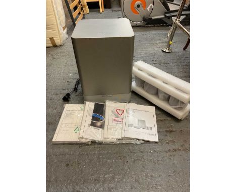 A Harman Kardon HKTS7 complete 5.1 home theater speaker system (boxed with instructions).