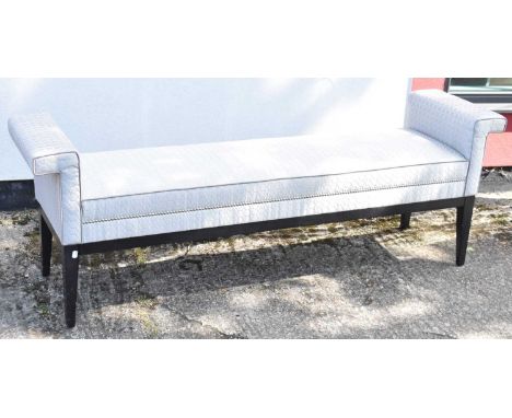 THE SOFA &amp; CHAIR COMPANY; a modern upholstered window seat, length 180cm (2).