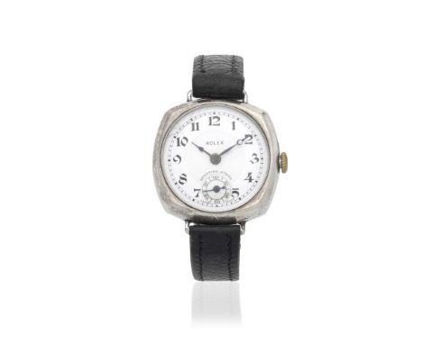 Rolex. A chrome plated manual wind 'trench' style wristwatchModel: Sporting ModelReference: 61739Date: Circa 1930Movement: Je