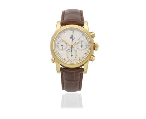 Girard-Perregaux for Ferrari. An 18K gold automatic split second chronograph wristwatchReference: 9015 No.356/499Date: Purcha