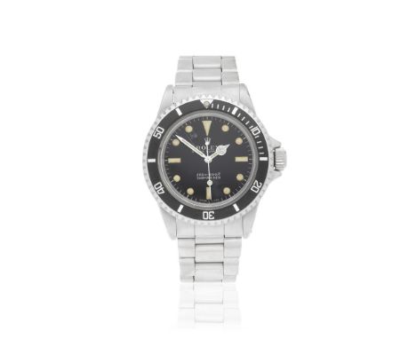 Rolex. A stainless steel automatic bracelet watchModel: SubmarinerReference: 5513Date: Circa 1968Movement: 26-jewel Cal.1520 