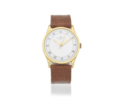 Ulysse Nardin. An 18K gold manual wind wristwatchDate: Circa 1950Movement: Jewelled manual wind, No.233862Dial: White, black 