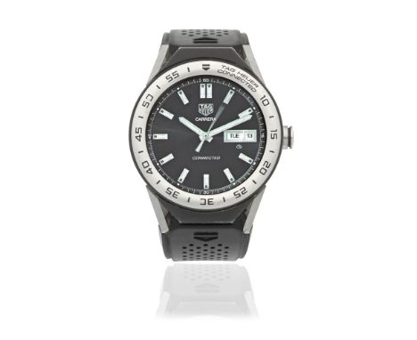 TAG Heuer. A titanium and stainless steel quartz smart wristwatchModel: ConnectedReference: SBF8A8014-0Date: Purchased 22nd J