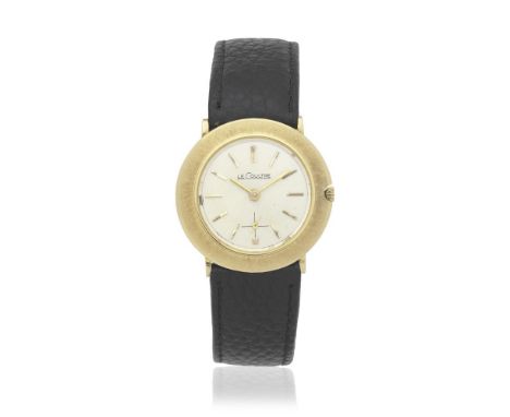 LeCoultre. A 14K gold manual wind wristwatchDate: Circa 1964Movement: 17-jewel Cal.K480/CW manual wind, No.1669755Dial: Silve