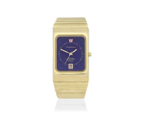 Omega. A heavy 18K gold quartz calendar bracelet watchModel: Constellation MegaquartzReference: 196.0013 396.0806Date: Circa 
