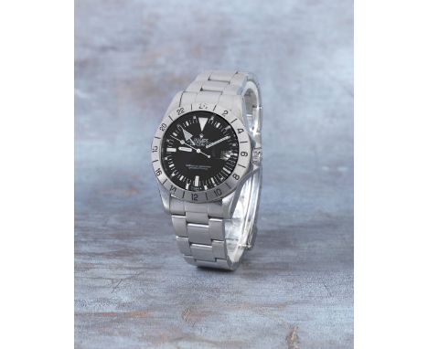 Rolex. A stainless steel automatic calendar bracelet watch with dual time zoneModel: Explorer IIReference: 1655Date: Circa 19