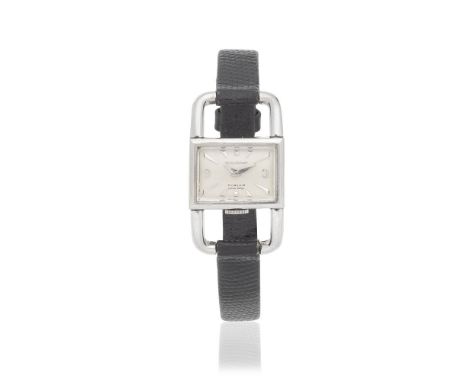 Jaeger-LeCoultre. A lady's stainless steel manual wind wristwatch Retailed by TürlerDate: Circa 1960Movement: 17-jewel manual