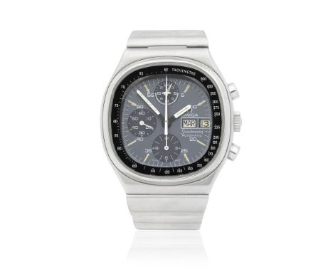 Omega. A stainless steel automatic calendar chronograph bracelet watchModel: Speedmaster AutomaticReference: 176.0014/376.080