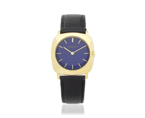 Patek Philippe. An 18K gold manual wind cushion form wristwatchReference: 3543Date: London Import mark for 1974Movement: 18-j