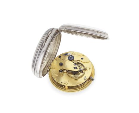 Bovet, London. A silver key wind open face chronometer pocket watchDate: London Hallmark for 1835Movement: Gilt full plate, c