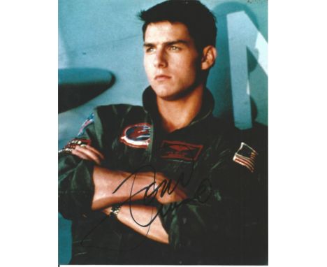 Tom Cruise signed 10x8 colour photo from the movie "Top Gun". American actor and film producer. He has received several accol