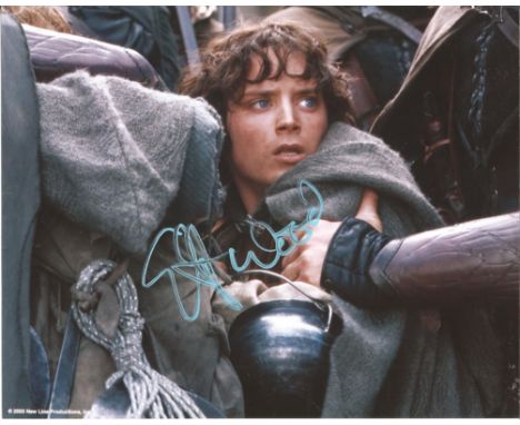 Elijah Wood signed 10x8 colour photo as Frodo Baggins in The Lord of the Rings. Good Condition. All autographs are genuine ha
