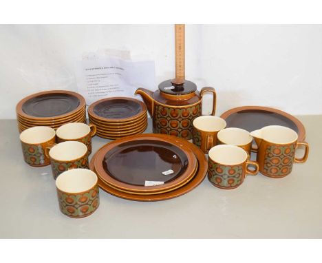 A quantity of vintage Hornsea Bronte tea and table wares