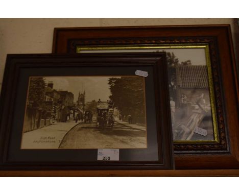Framed vintage photograph of Leytonstone and one other