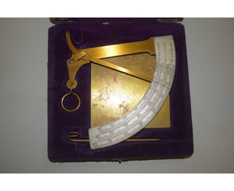 Vintage cased hanging scales