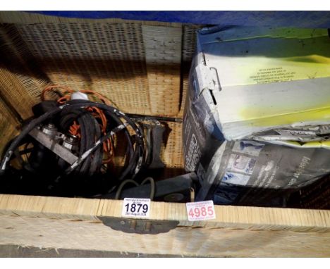 Mixed tools and a steam cleaner. Not available for in-house P&amp;P 