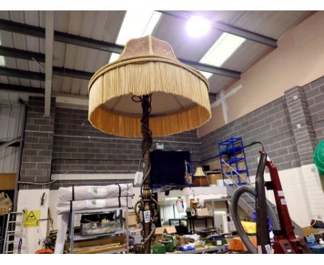 Floor standing lamp with shade. All electrical items in this lot have been PAT tested for safety and have passed. This does n