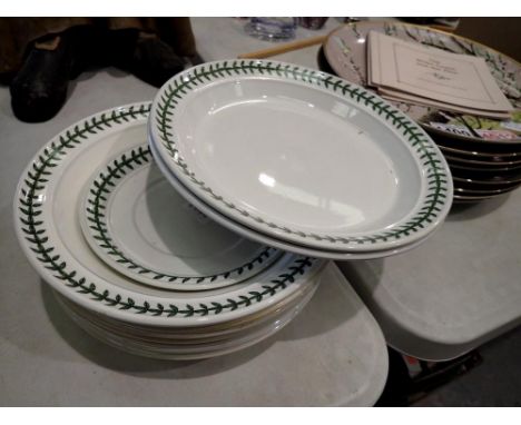 Collection of 1 0pieces of Portmeirion, including rimmed soup bowls and plates. Not available for in-house P&amp;P 