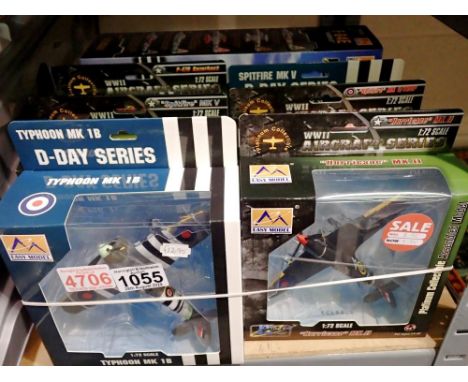 Seven boxed Easy-Model 1/72 scale models, new old stock, excellent condition. UK P&amp;P Group 1 (£16+VAT for the first lot a