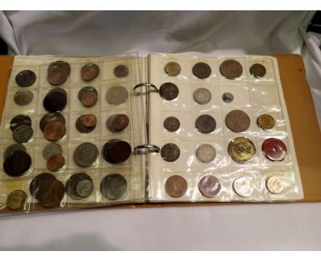 Coin folder populated with mainly old world examples. UK P&amp;P Group 1 (£16+VAT for the first lot and £2+VAT for subsequent