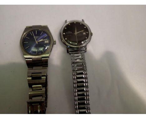 Two mechanical wristwatches, Rotary and Buler, Buler winds up ok, Rotary does require a battery. UK P&amp;P Group 1 (£16+VAT 
