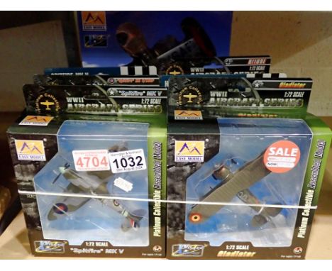 Seven boxed Easy-Model 1/72 scale models, new old stock, excellent condition. UK P&amp;P Group 1 (£16+VAT for the first lot a