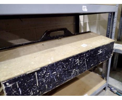Tool box with tools including chisels. Not available for in-house P&amp;P 