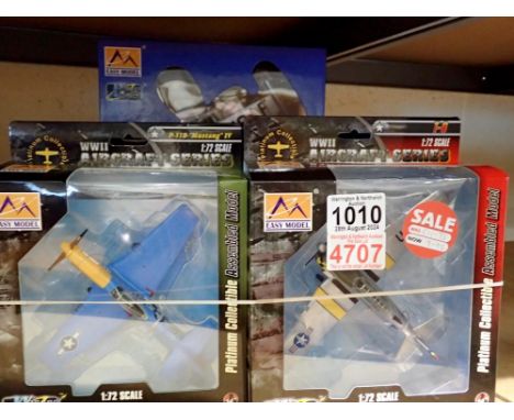 Seven boxed Easy-Model 1/72 scale models, new old stock, excellent condition. UK P&amp;P Group 1 (£16+VAT for the first lot a