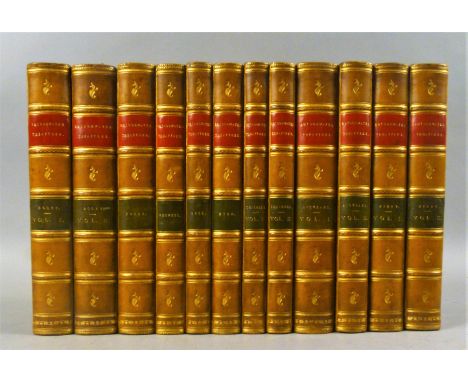 .- THE BRIDGEWATER TREATISES ON THE POWER, WISDOM AND GOODNESS OF GOD, FIRST EDITIONS, 8 vol. in 12, engraved plates, many fo