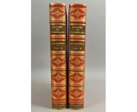 Hutchinson (William), THE HISTORY OF CUMBERLAND…, FIRST EDITION, 2 vol., 2 additional engraved titles, 50 engraved plates and