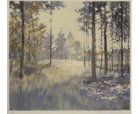 Michael Carlo'DOWN TO THE BROOK'Coloured lithograph, signed, titled and numbered39 x 57cm;together with a lithograph of a woo