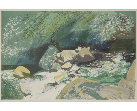 Donald Wilkinson'GLEN RIVER, MOURNE MOUNTAIN, NOVEMBER'Lithograph, signed, titled and numbered62 x 93cm;together with another