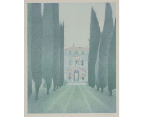 Gerald Mynott'CYPRESS AVENUE'Lithograph60 x 48cm;together with two screenprints by other hands (3)