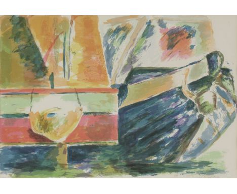 Jane Bickerstaff'THE CANALS'Lithograph, signed, titled and numbered55 x 75cm;together with a pop art screenprint, signed and 
