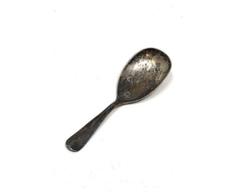 Antique silver tea caddy spoon Sheffield silver hallmarks 