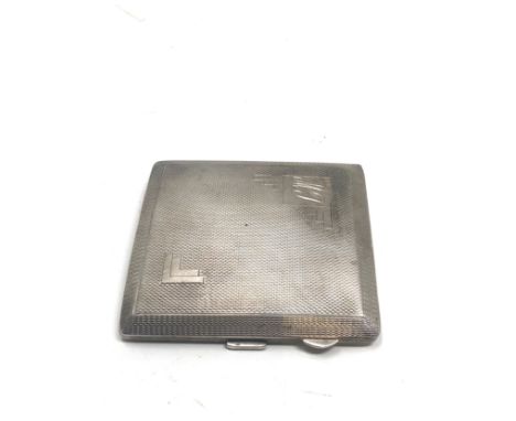 Silver cigarette case weight 80g 